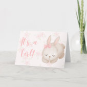 Het is een Baby Girl Bunny Gefeliciteerd Kaart (Voorkant)
