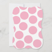 Het is een Baby Girl Pink Bodysuit Girls Baby show Kaart (Achterkant)