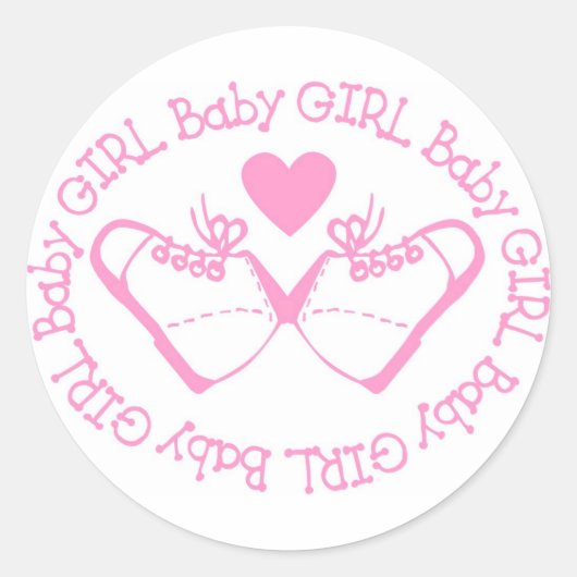 Het is een Baby Girl Sticker (Voorkant)