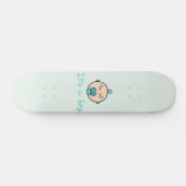 Het is een baby jongen! persoonlijk skateboard (Horizontaal)