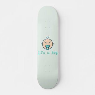 Het is een baby jongen! persoonlijk skateboard