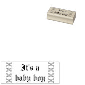 Het is een baby jongen rubberstempel (Gestempeld)