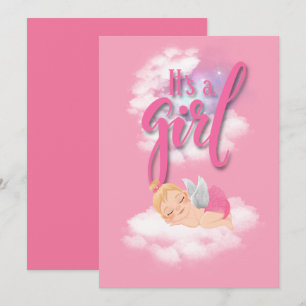 Het is een baby koninklijke kaart voor meisjes
