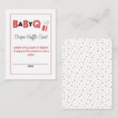 Het is een Baby Q Luier Raffle Kaart (Voorkant / Achterkant)