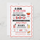 Het is een Baby Q voor één uitnodiging (Voorkant)