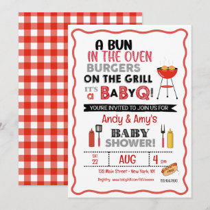 Het is een Baby Q voor één uitnodiging