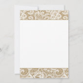 Het is een Baby. Rustic Kraft & White Lace Baby sh Kaart (Achterkant)