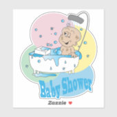 Het is een Baby shower - Baby Boy - Kus-Cut Sticker (Vel)
