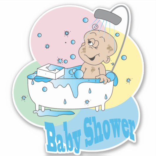 Het is een Baby shower - Baby Boy - Kus-Cut Sticker (Voorkant)