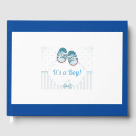 Het is een baby shower bezoekersboek. gastenboek