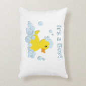 Het is een Baby shower blauw van een jongen Decoratief Kussen (Voorkant(Verticaal))