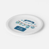 Het is een Baby shower Bord (Gekanteld)