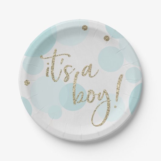 Het is een Baby shower Bord (Voorkant)