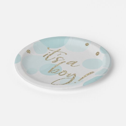 Het is een Baby shower Bord (Gekanteld)