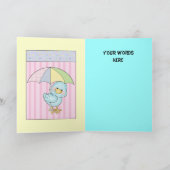 Het is een baby shower kaart! (Binnen)