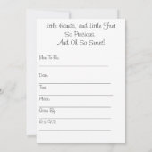 Het is een Baby shower! Kaart (Achterkant)