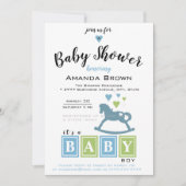 Het is een Baby shower. Kaart (Voorkant)