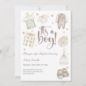 Het is een Baby shower Kaart (Voorkant)