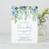 Het is een baby shower. kaart (Staand voorkant)