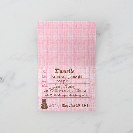 Het is een Baby shower (meisje) (Binnen)