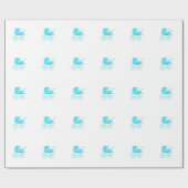 Het is een Baby shower New Baby Gift Wrap Cadeaupapier (Vlak)