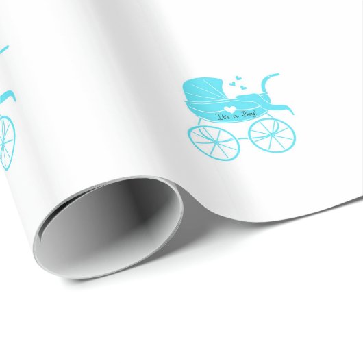 Het is een Baby shower New Baby Gift Wrap Cadeaupapier (Rol Hoek)