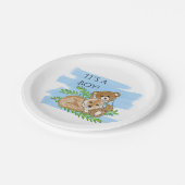 Het is een Baby shower P Papieren Bordje (Gekanteld)