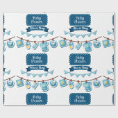 Het is een Baby shower-pakpapier Cadeaupapier (Vlak)