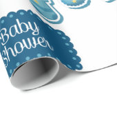 Het is een Baby shower-pakpapier Cadeaupapier (Rol Hoek)