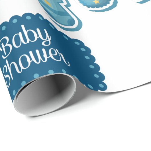 Het is een Baby shower-pakpapier Cadeaupapier (Rol Hoek)