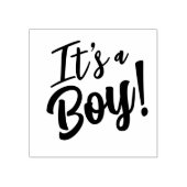 Het is een Baby shower. Rubberstempel (Afrduk)