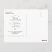 Het is een Baby shower teddybeer Briefkaart (Achterkant)