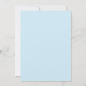 Het is een Baby shower-uitnodiging blauw Kaart (Achterkant)