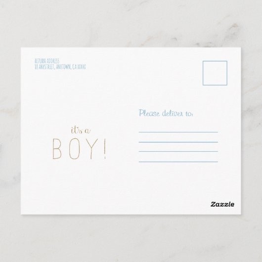 Het is een Baby shower-uitnodiging. Briefkaart (Achterkant)