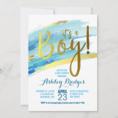 Het is een Baby shower-uitnodiging. Kaart (Voorkant)