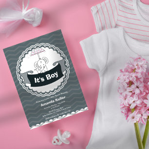 Het is een Baby shower-uitnodiging. Kaart
