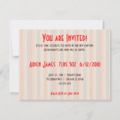 Het is een Baby shower-uitnodiging Kaart (Achterkant)