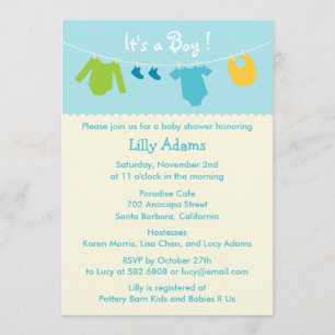 Het is een Baby shower-uitnodiging Kaart