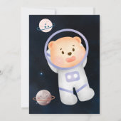 Het is een baby shower-uitnodiging voor een beer. kaart (Achterkant)