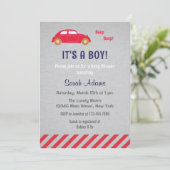 Het is een Baby shower-uitnodiging voor een jongen Kaart (Staand voorkant)