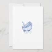 Het is een Baby shower-uitnodiging voor een jongen Kaart (Achterkant)