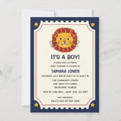 Het is een Baby shower-uitnodiging voor een Oerwou Kaart (Voorkant)