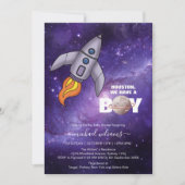 Het is een baby shower-uitnodiging voor een zakrui kaart (Voorkant)