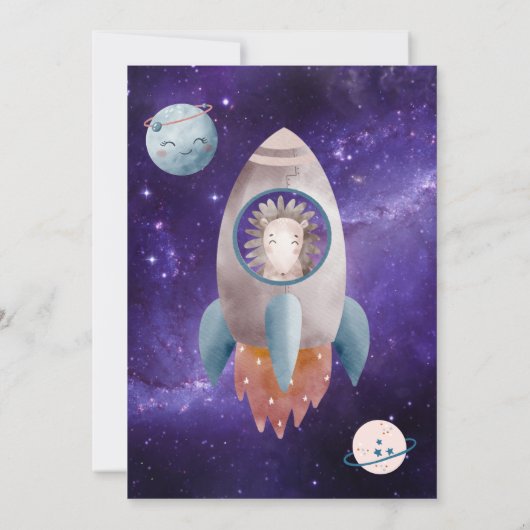 Het is een baby shower-uitnodiging voor een zakrui kaart (Achterkant)