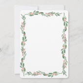 Het is een Baby shower-uitnodiging voor kerstmis. Kaart (Achterkant)