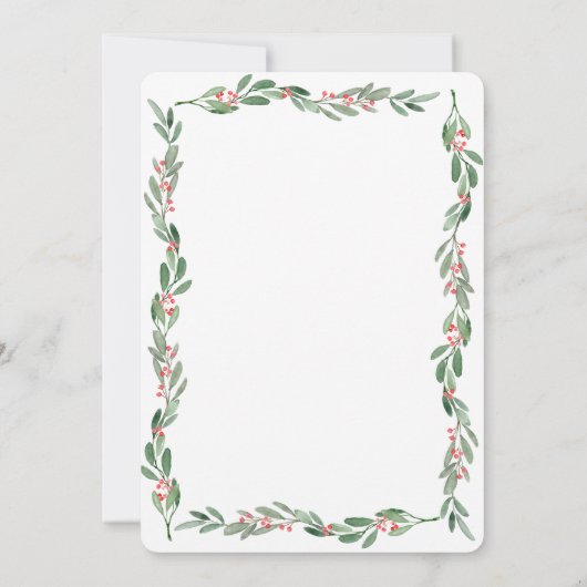 Het is een Baby shower-uitnodiging voor kerstmis. Kaart (Achterkant)