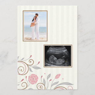 Het is een Baby shower-uitnodiging voor meisjes Kaart