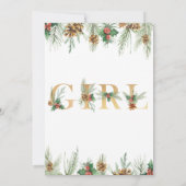 Het is een Baby shower-uitnodiging voor meisjes Kaart (Achterkant)