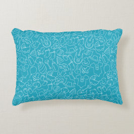 Het is een Baby shower van Boy Blue Accent Kussen