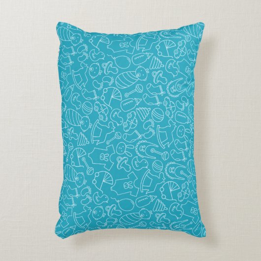 Het is een Baby shower van Boy Blue Accent Kussen (Voorkant(Verticaal))